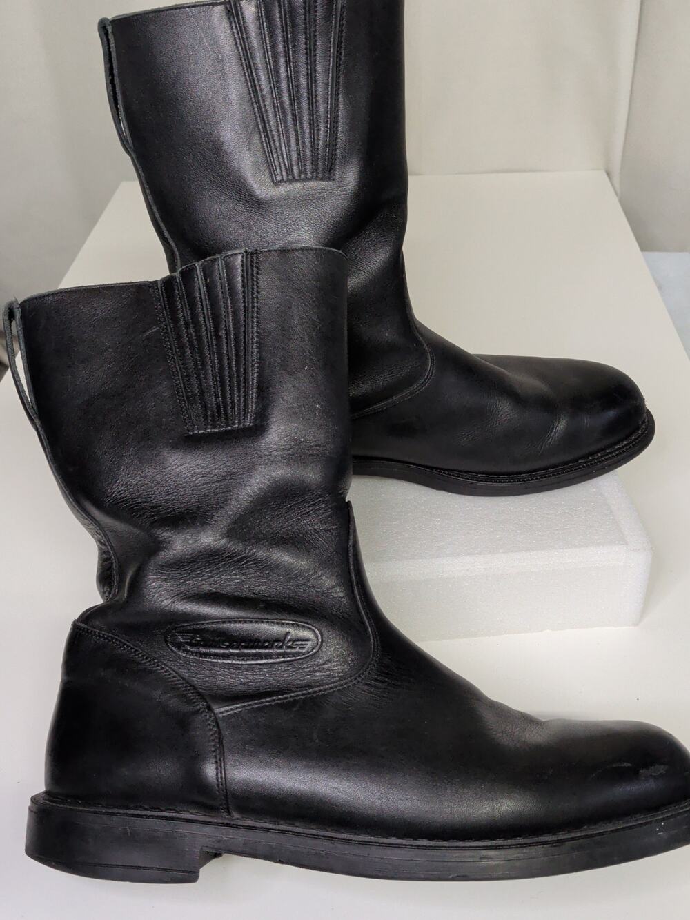 Cruiserworks Men's Black Biker Boots, Size 11.5